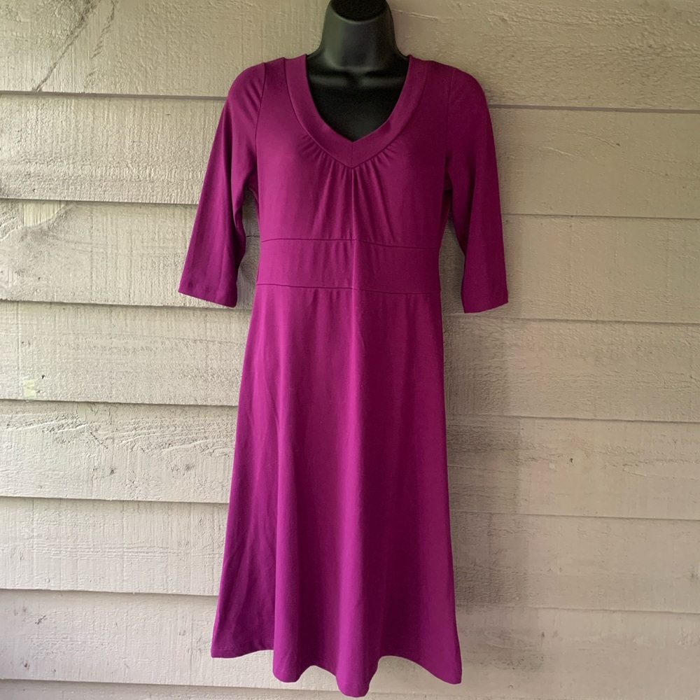 Eddie Bauer size Small Purple Women's Travel Dress Cabincore